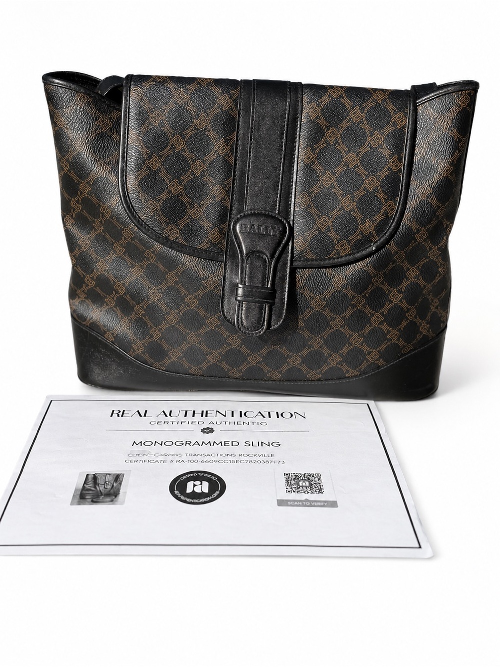 Bally Monogram Crossbody/Shoulder Bag – Made in Italy – With COA - Picture 1 of 13